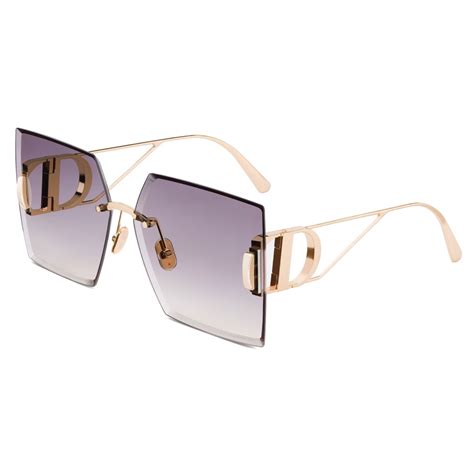 dior rose gold geometric sunglasses|30Montaigne S7U Purple.